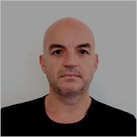 Dark photo of a man.